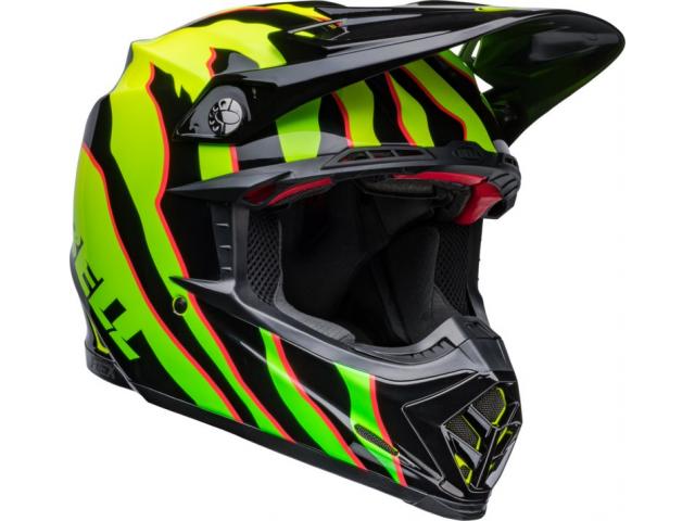 Casco Bell MX-9S Flex  Claw Gloss Black / Green 2022